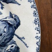 Flat plates Sarreguemines Iron Earth model Blue favorite