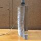 Vintage crystal lamp foot signed daum france - 70s