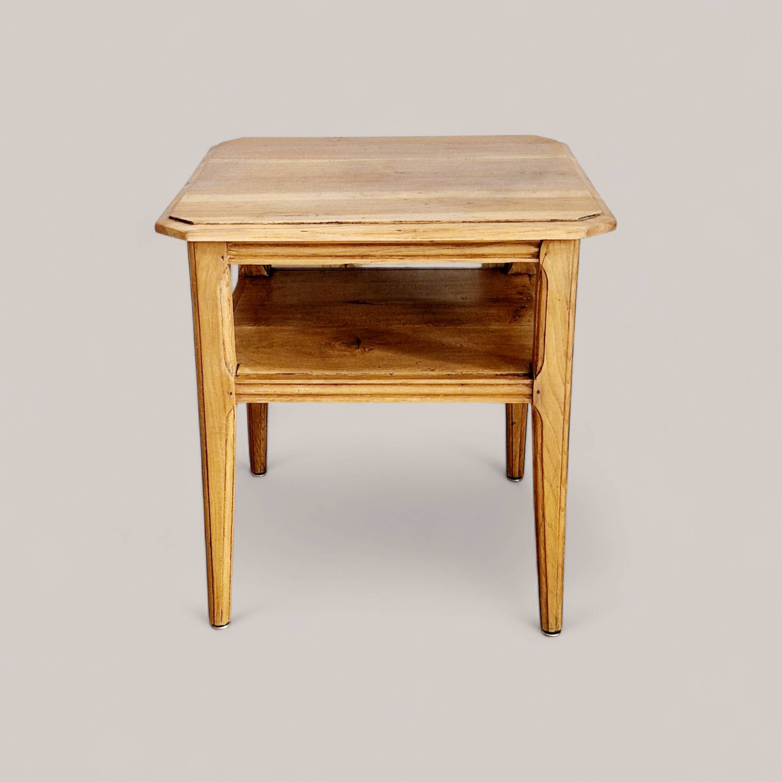 Table d'appoint, bout de canapé en chêne massif, 1940