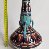 Vase en faïence coloré ancien 1930