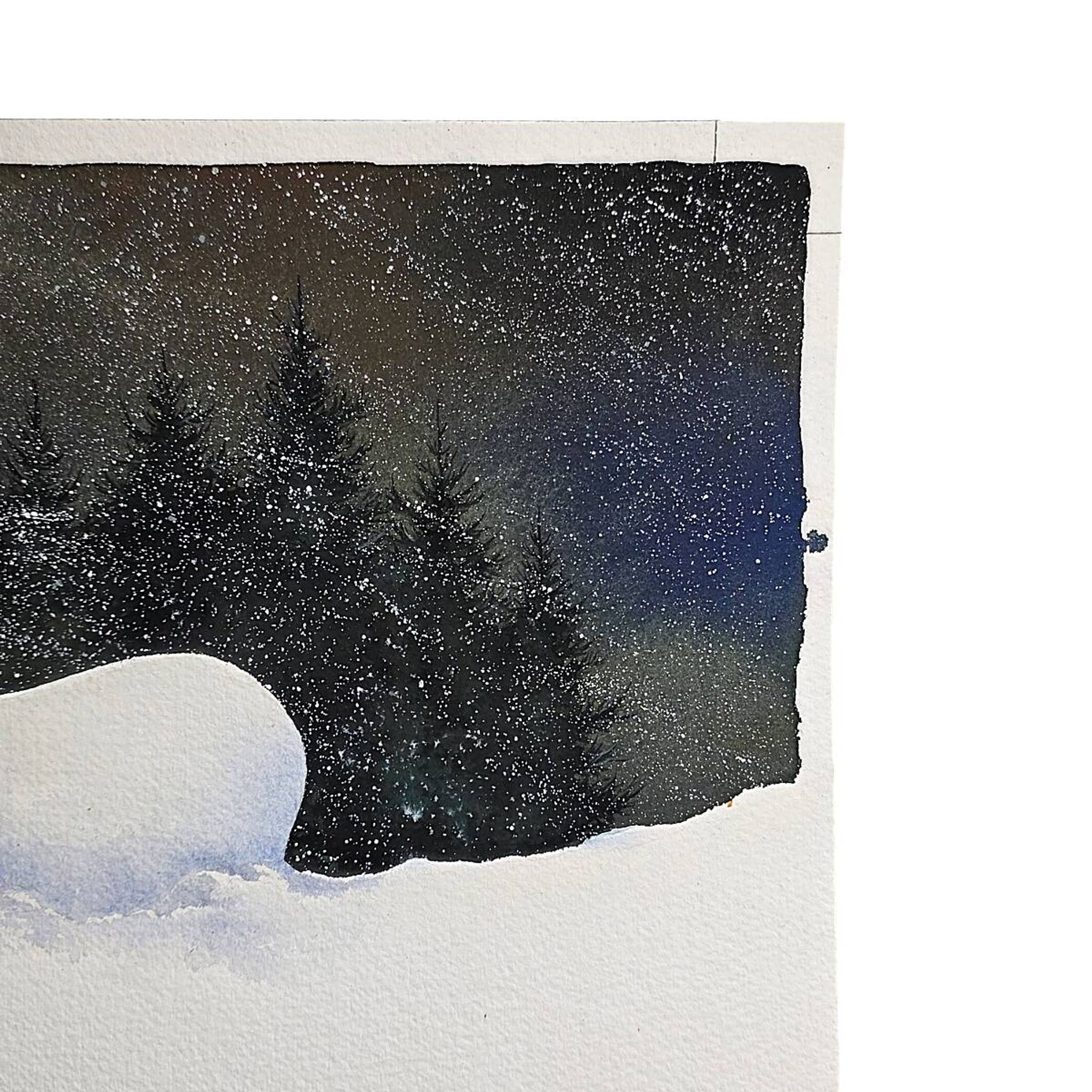 Olivier Dunrea Gouache Il neige Page 1, de 2000