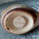Old ceramic flower stick in the shape of an owl from the 60s signed the potter chin