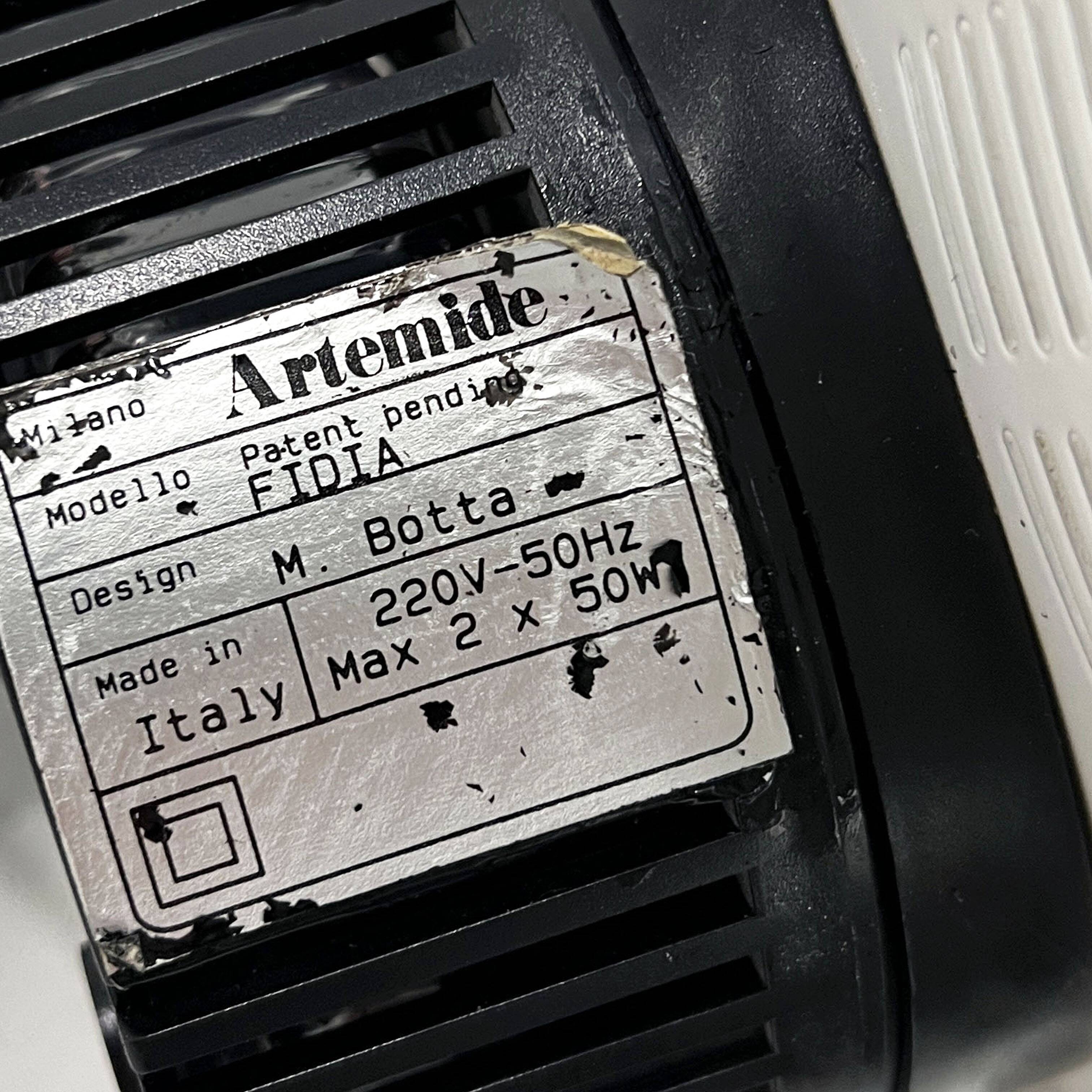 Fidia wall lamp by Mario Botta for Artemide, 1980