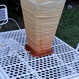 Jannalights design lamp from the 70s in orange resin