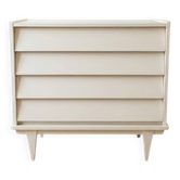 1970s commode repainted in white wood