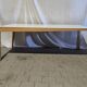 Vintage 200x90 asymetric legs Dutch design table Hennie de Jong 1980s