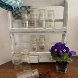 Wooden spice shelf in the 80s.