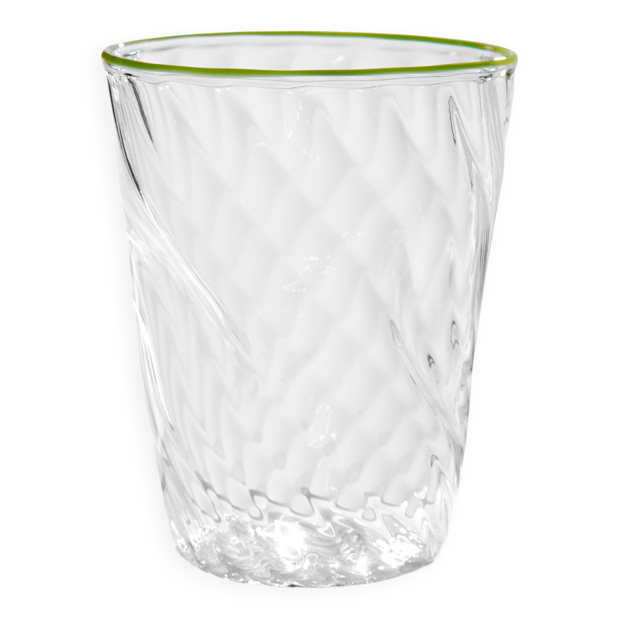Handblown Venetian Tumbler Glass in Green