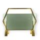 Modern brass magazine rack,  Italy 1970