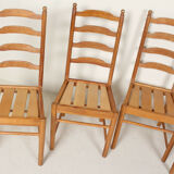 5 vintage Ercol chairs dining table