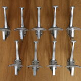 Aluminum peg double hook