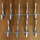 Aluminum peg double hook