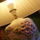 Slush lamp, hydrangea bouquet