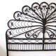 Black peacock rattan headboard