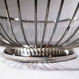 Silver metal fruit basket