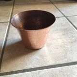 Hammered copper pot cover