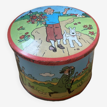 Boîte métal Tintin - bonbons Brochet