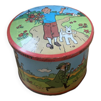 Boîte métal Tintin - bonbons Brochet
