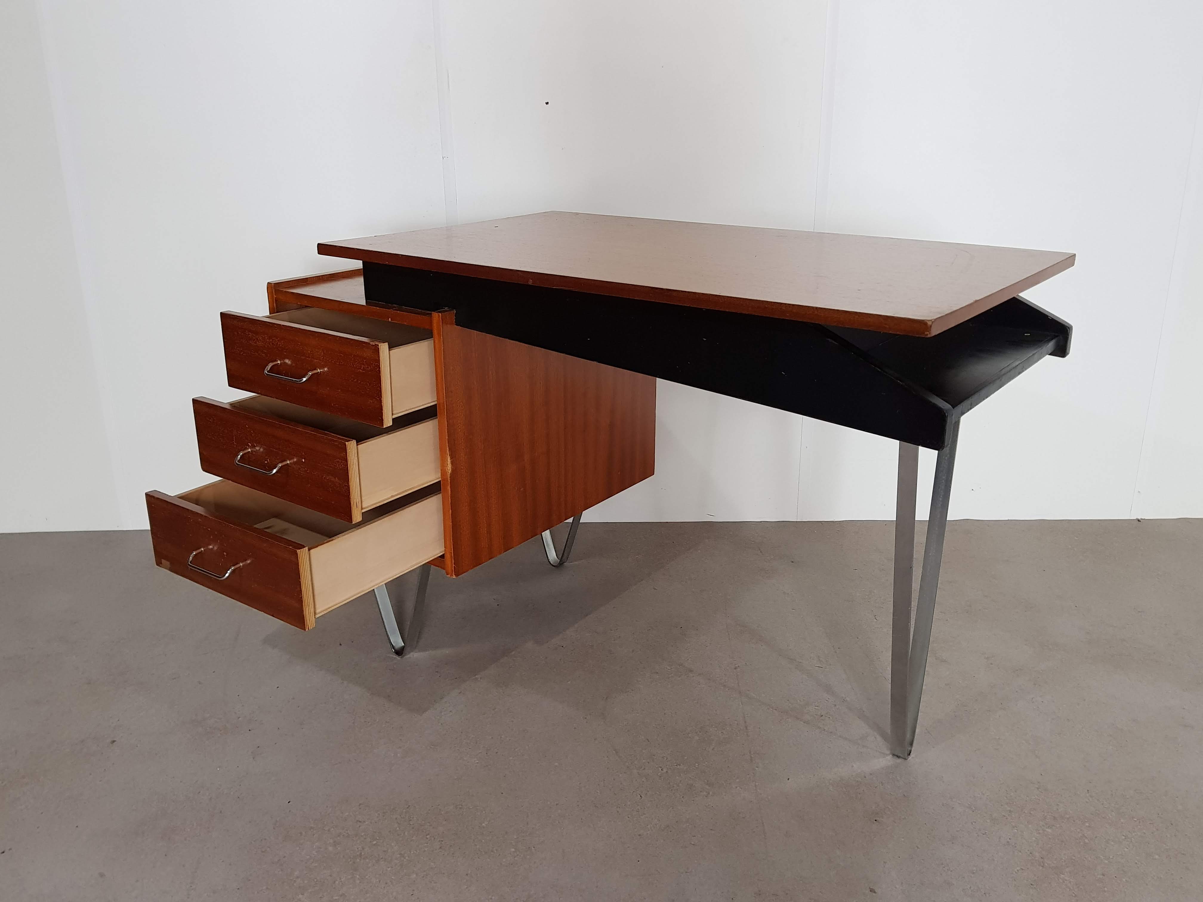 Cees Braakman for Pastoe teak desk the Netherlands 1960s