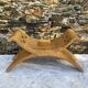 Carved folding stool, Saramaca craftsmanship (Guyana)