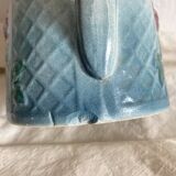 Art Nouveau slip pitcher with roses