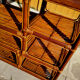 Bamboo and rattan shelf