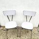 Set of two formica chairs