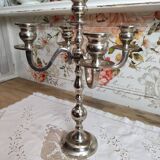 Chandelier 5 branches in silver metal color