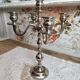 Chandelier 5 branches in silver metal color