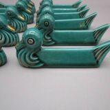 12 porte-couteaux canards vintage 1950/60' en céramique