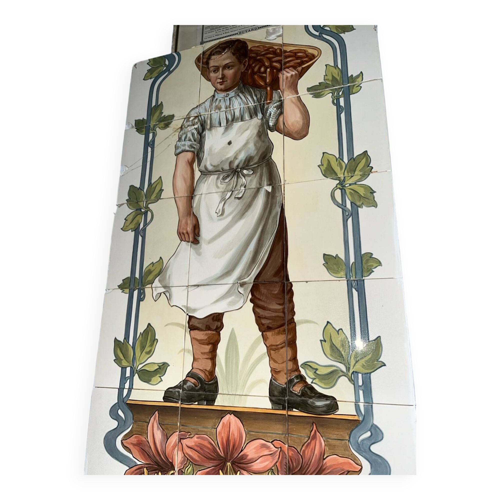Villeroy and Boch vintage butcher tile fresco