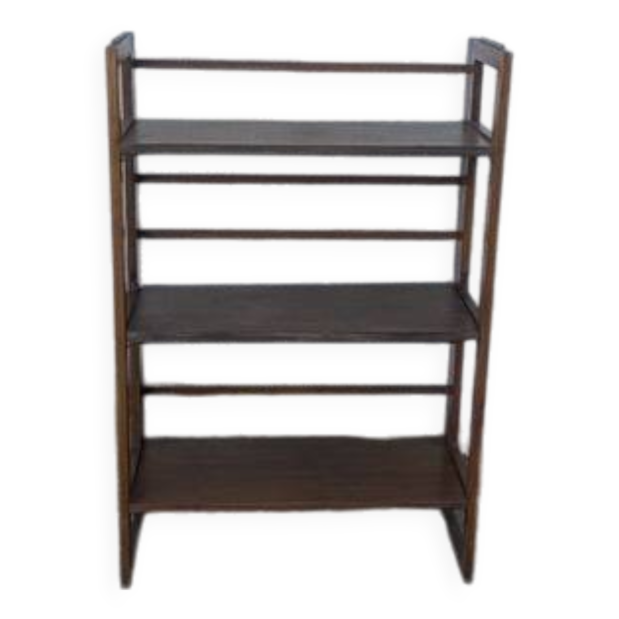 Etagère de bouquiniste, bibliothèque pliante en hêtre vernis