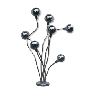 Floor lamp 7 heads Hydra by Pierre Folie for Charpentier, 1970
