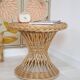 Vintage wicker side table