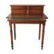 Bureau merisier à tablette rétractable