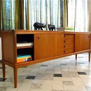 Mid-century Danish modern teak sideboard by Henry W. Klein for Bramin 1960s