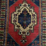 Ancient Berber wool carpet 117x198cm
