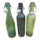 3 old bottles of biere brasserie chatain Bordeaux