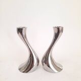 Cobra candlestick pair Georg Jensen Denmark