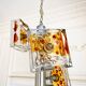 Suspension vintage en verre de Murano par Mazzega – années 70 – verre