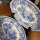 Set of 2 Villeroy and Boch Burgenland blue serving dishes.