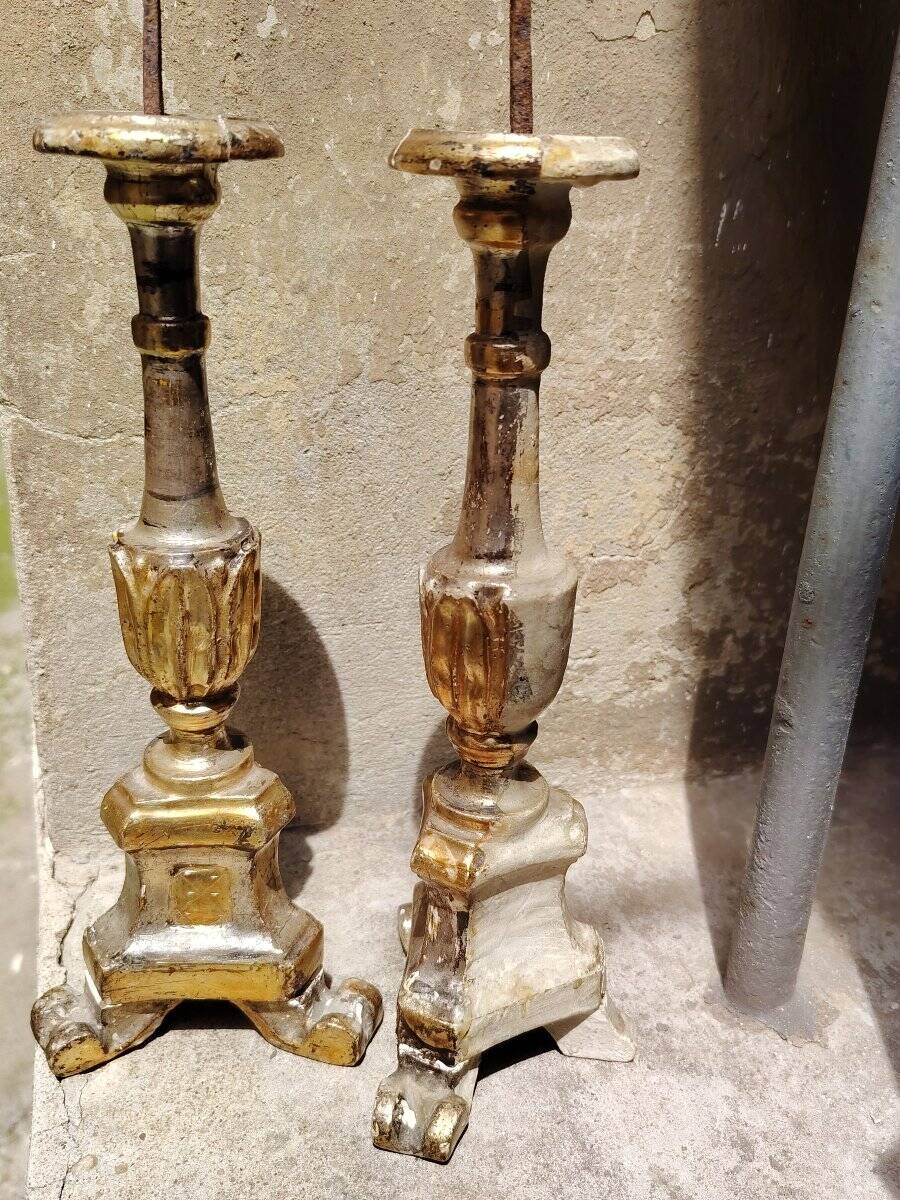 Original Louis XVI silver candlesticks and antiques from Mecca.