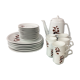 Dessert coffee set porcelain of Sologne