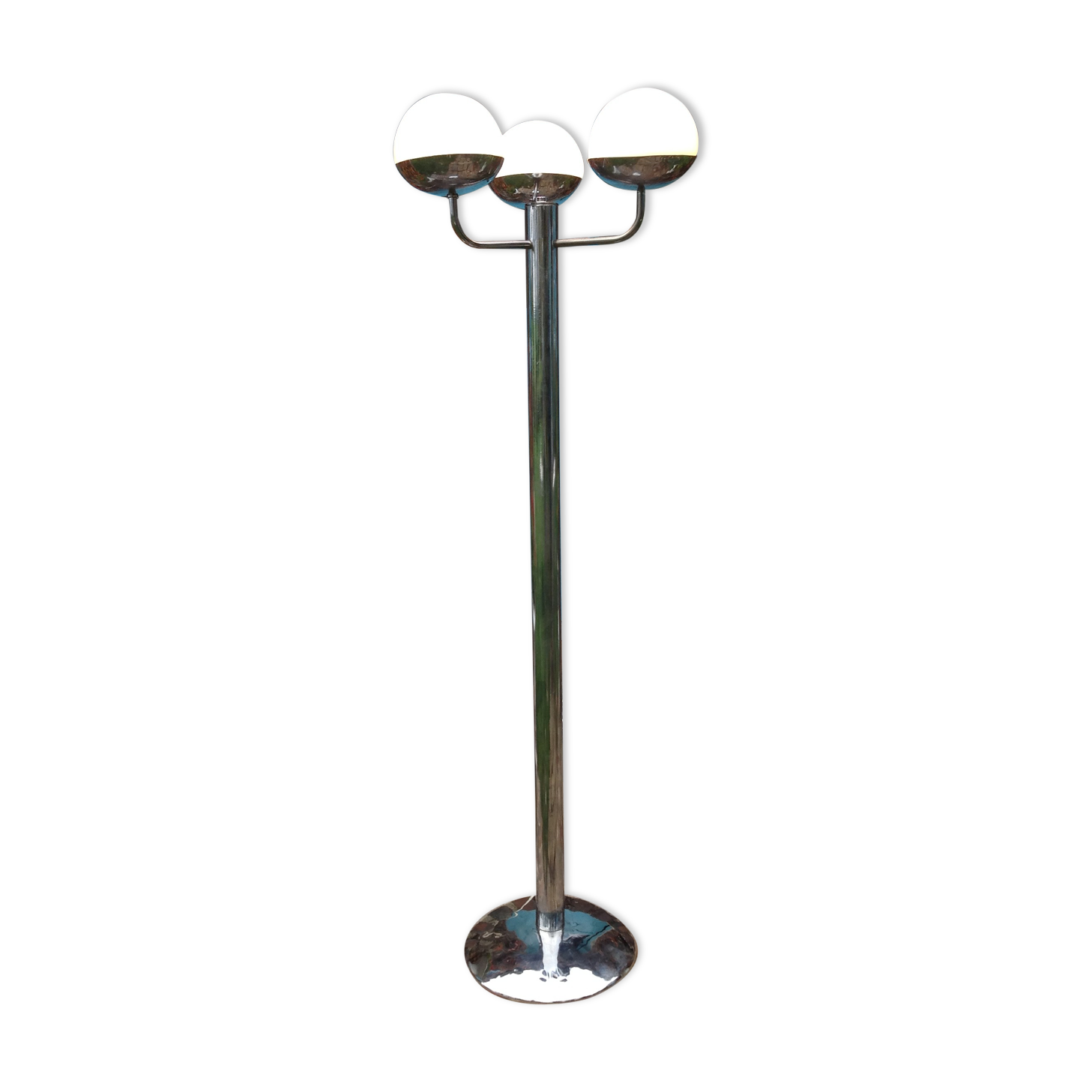 Vintage chrome floor lamp, 70s
