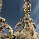 Pair of late 19th century Louis XIII Renaissance style spelter candlesticks