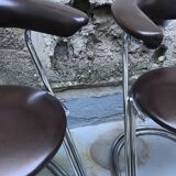 Set of 4 vintage cantilever chairs