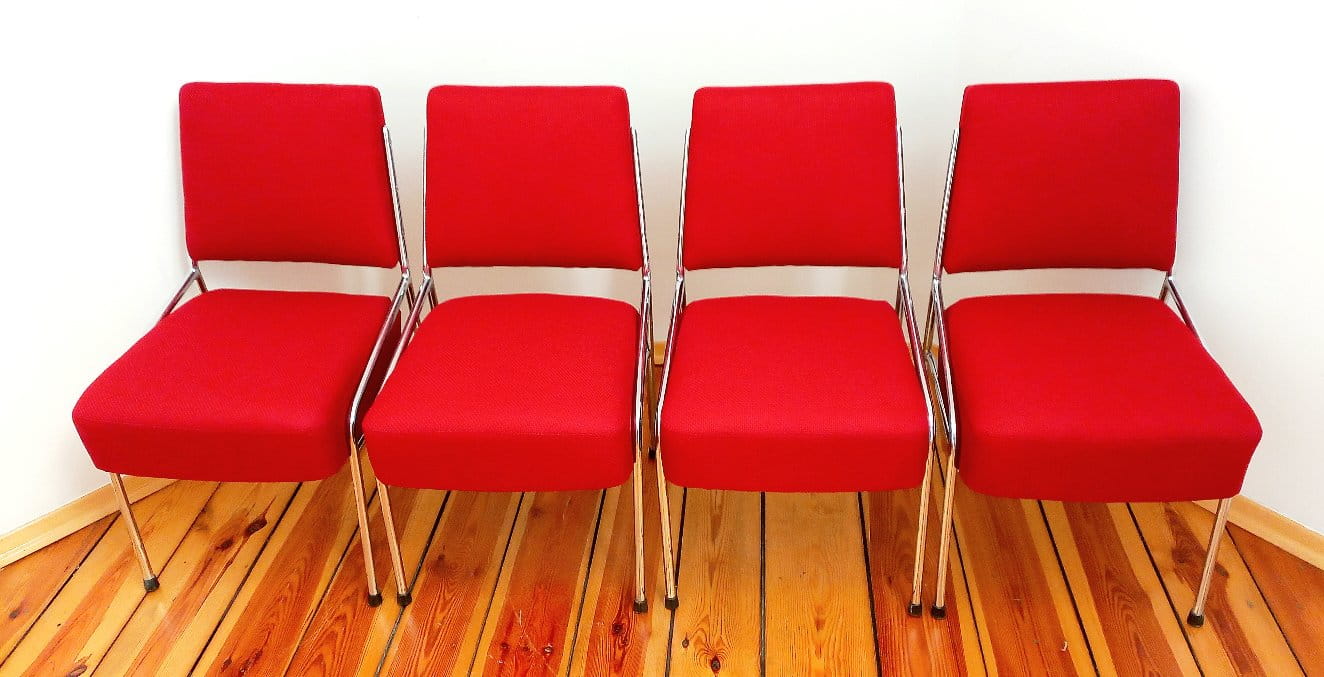 A set of four chairs designed by Hynek Gottwald, Czechoslovakia, Bauhaus