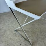 Bureau contemporain design italien  Andrea Lucatello pour Cattelan Italia modèle Qwerty bois et cuir