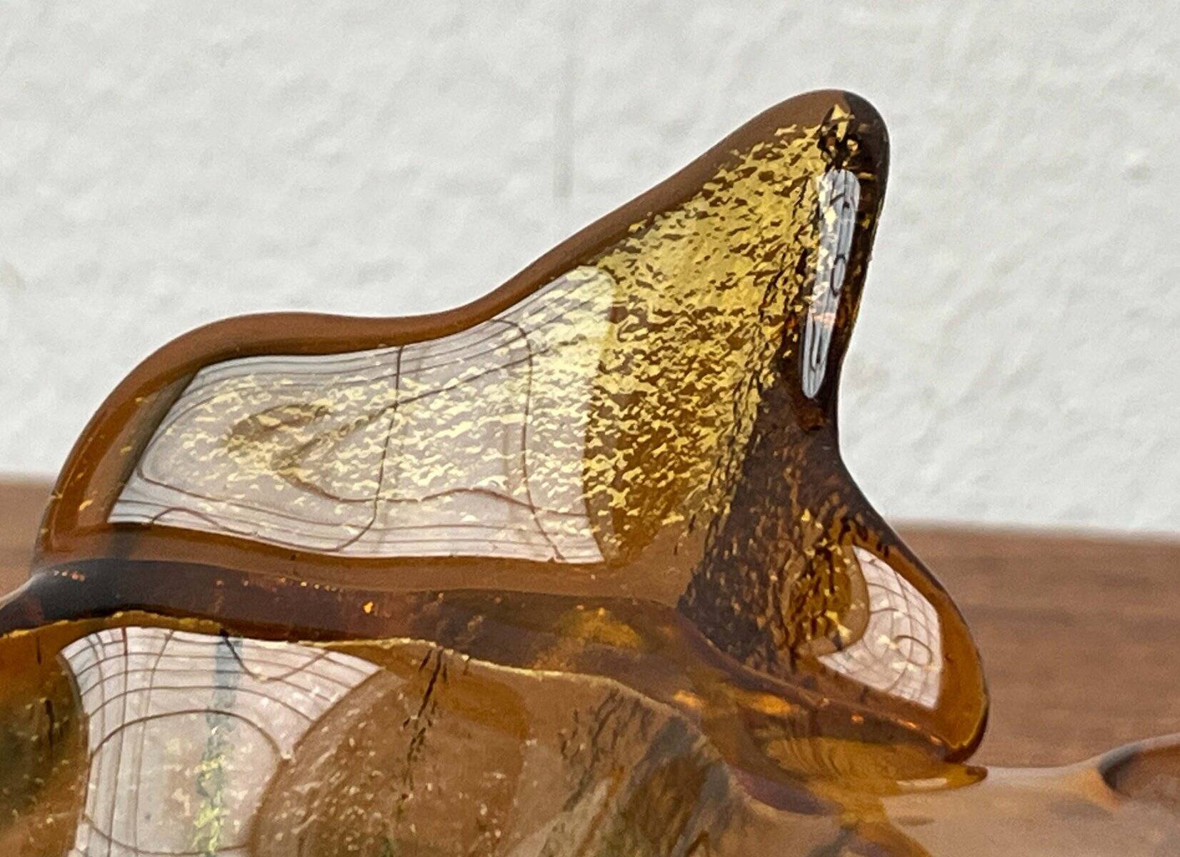 Bol vintage en verre d'art de Muurla, années 1970