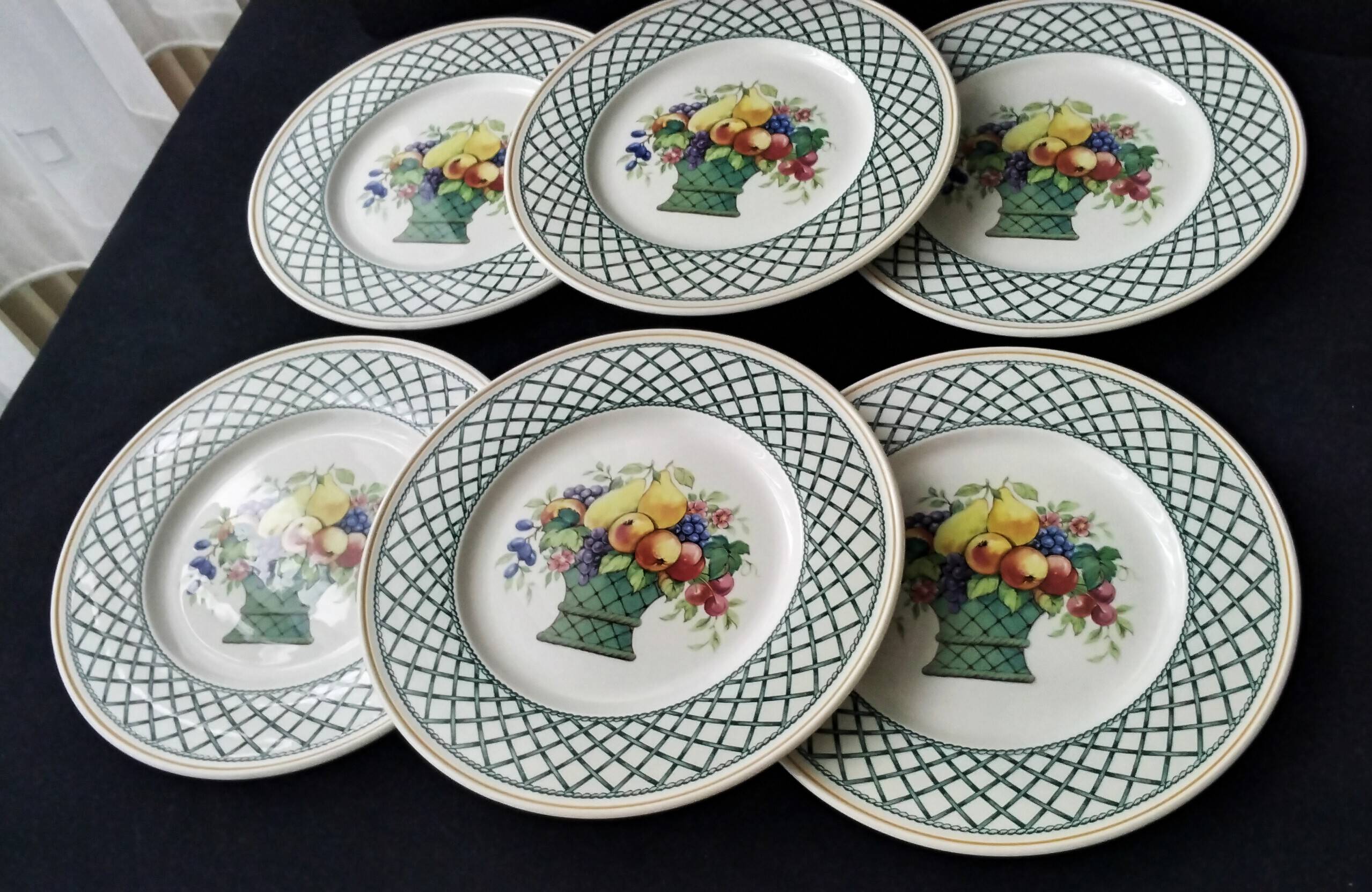 6 dessert plates Villeroy Boch Model Basket